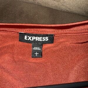 Express Burnt Orange Blouse